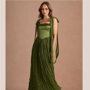AZAZIE Green bridesmaids  Dress